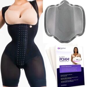 Black Tributo Stage 1-2 faja + Snatched body Lipo foams (3) and Lipo board